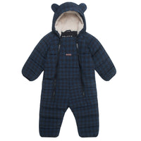 Quilted Snowsuit | Midnight Houndstooth