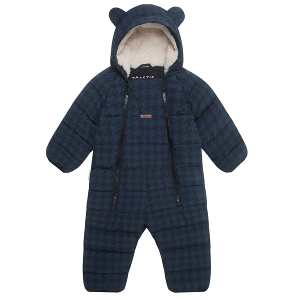 Quilted Snowsuit | Midnight Houndstooth