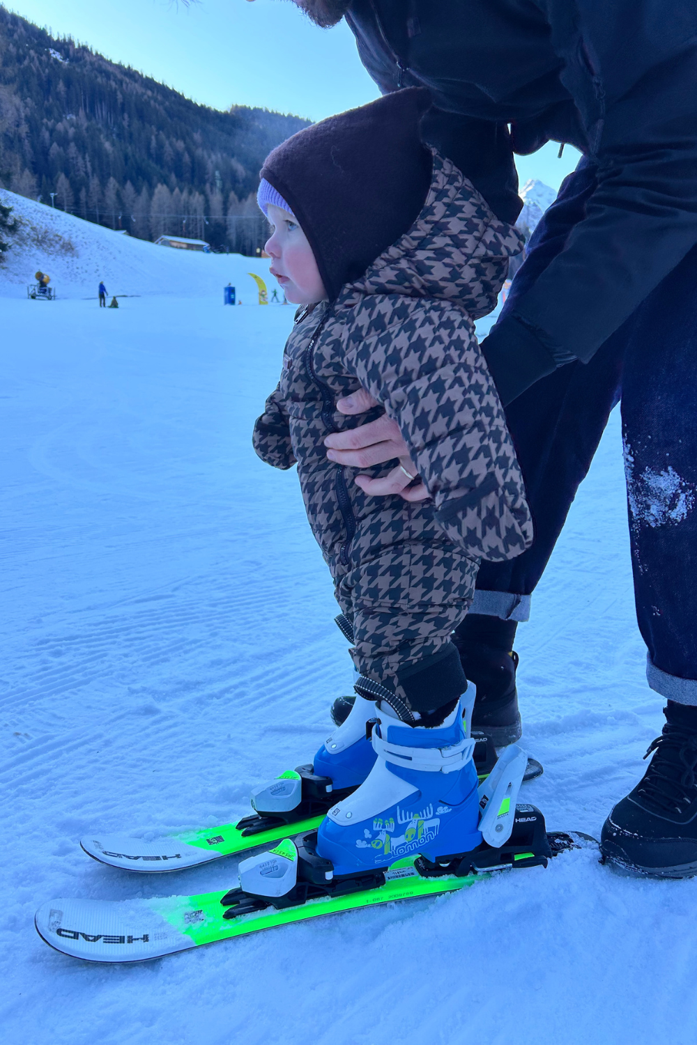 Quilted Snowsuit | Toffee Houndstooth