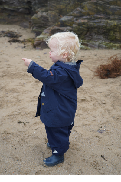 All Season Waterproof Raincoat | Marine Navy