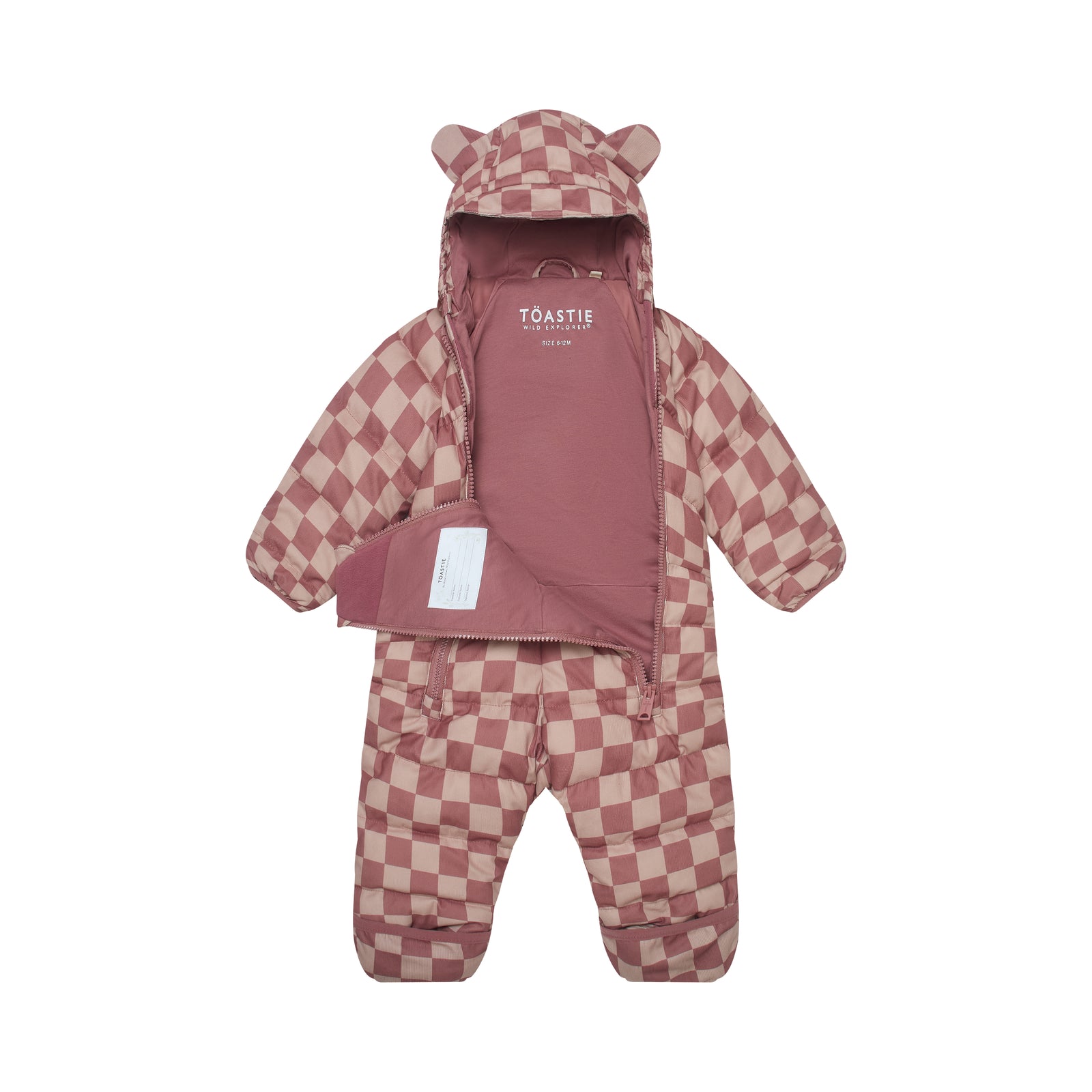 Quilted Snowsuit | Pink Micro Cord