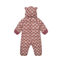 Quilted Snowsuit | Pink Micro Cord