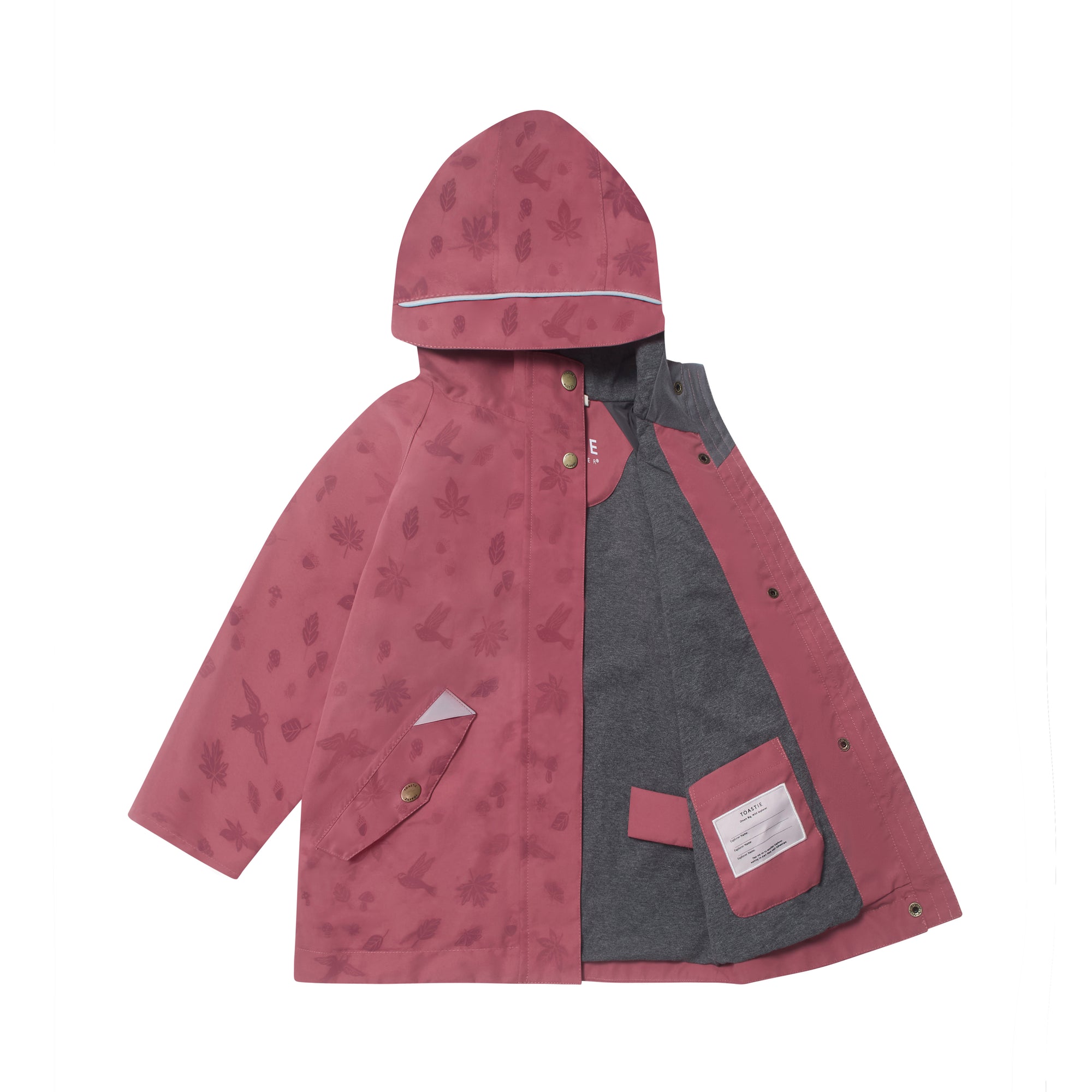 Magic Pattern Raincoat Kids Magic Waterproof Raincoat | Soft Pink | TÖASTIE – Toastie