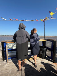 Adult Waterproof Changing Robe | Black