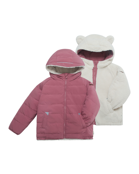 Sherpa EcoReversible Puffer | Berry