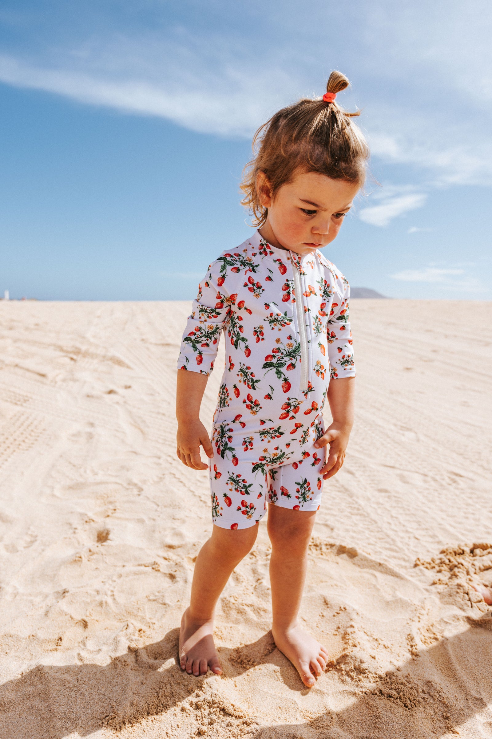 UV Protector Swim Onesie | Strawberry Fields