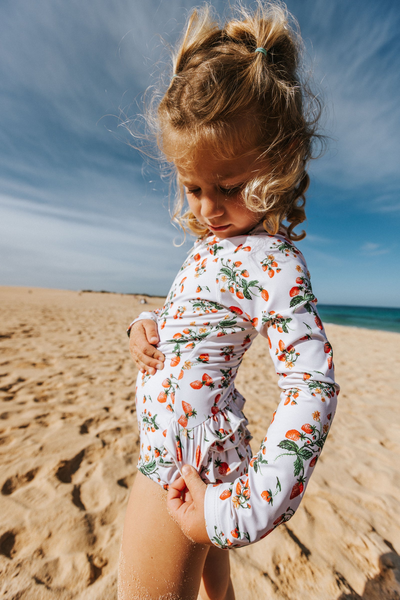 UV Protector Swimsuit | Strawberry Fields