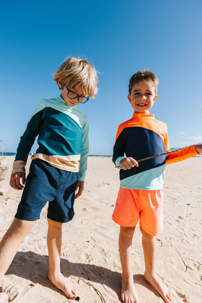 UV Protector Swim Top | Orange Sky