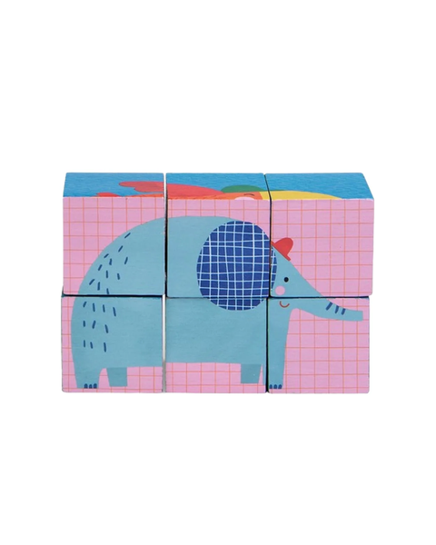 Moulin Roty | 6 Cube Puzzle Les Toupitis