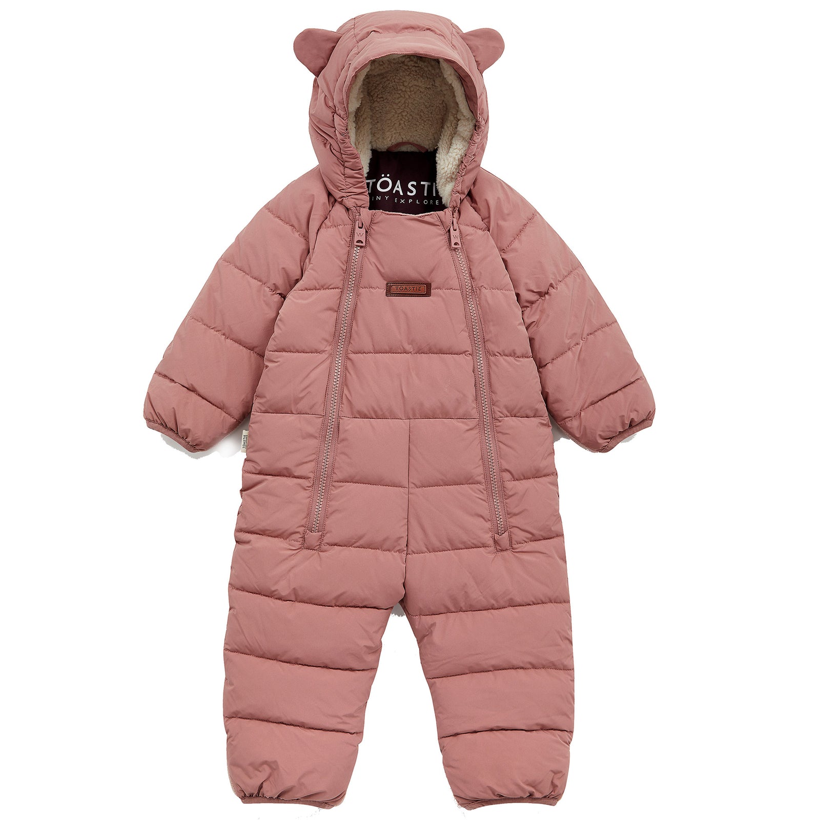 Quilted Snowsuit | Damask Pink