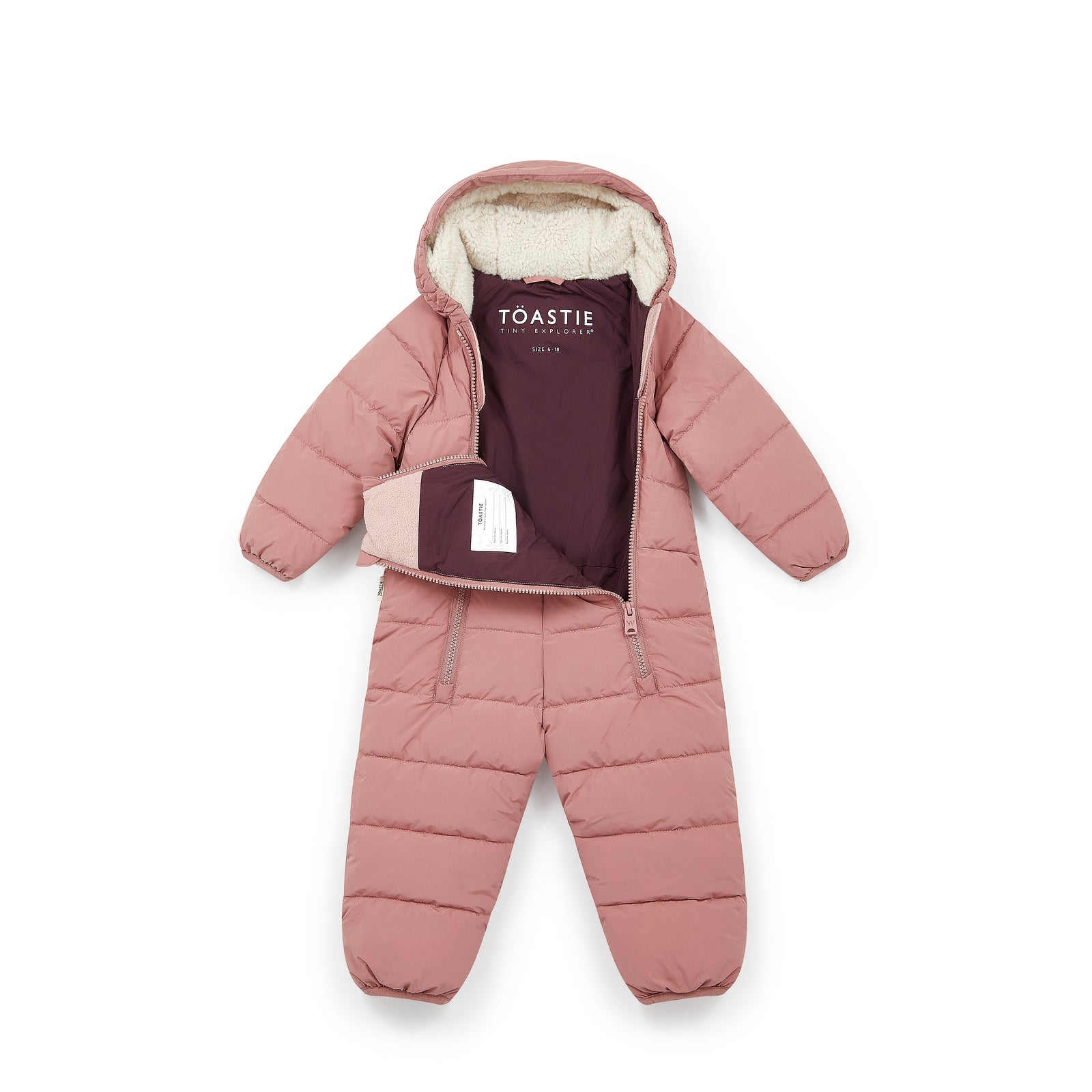Quilted Snowsuit | Damask Pink