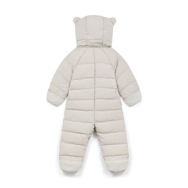 Cloud Onesie Fur Trim Snowsuit | Winter White