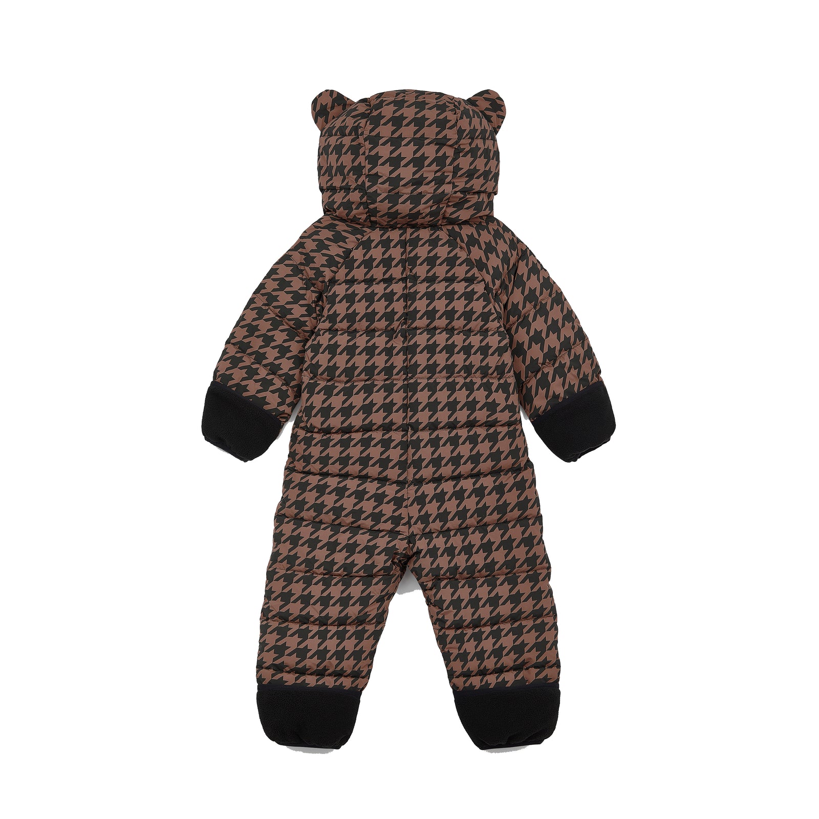 Quilted Snowsuit | Toffee Houndstooth