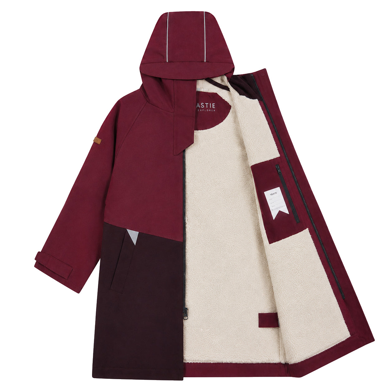 Adult Weatherproof Changing Robe | Black Cherry