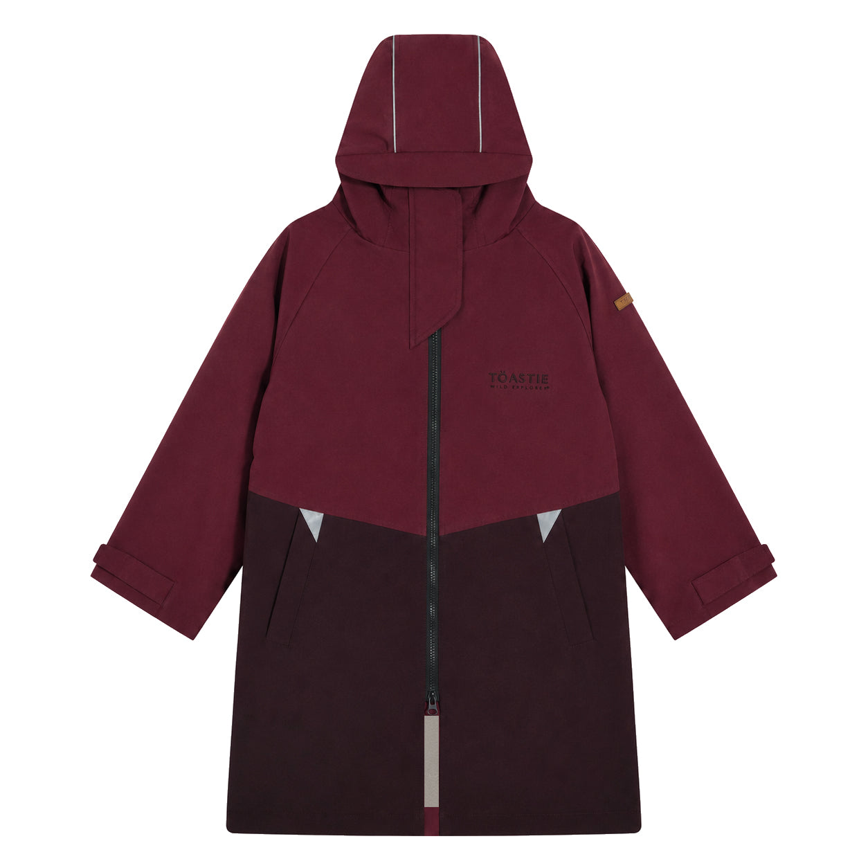 Adult Weatherproof Changing Robe | Black Cherry