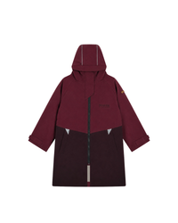 Adult Waterproof Changing Robe | Black Cherry