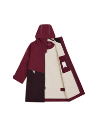 Adult Waterproof Changing Robe | Black Cherry