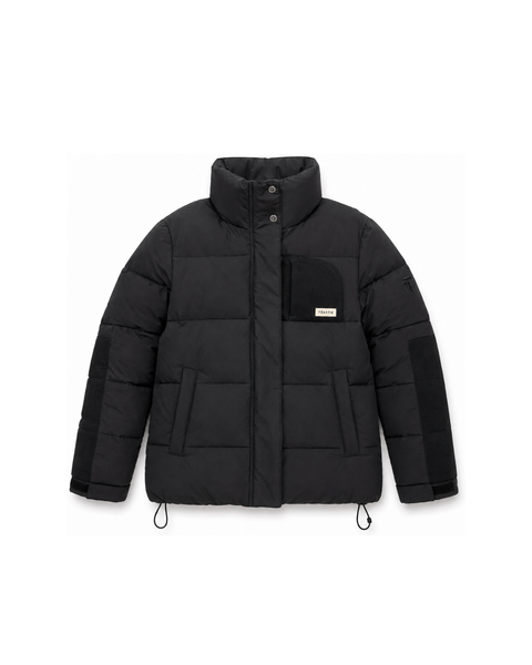 Helix Puffer Jacket | Liquorice Black