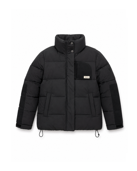 Helix Puffer Jacket | Liquorice Black