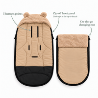 Pram Footmuff | Liquorice Black