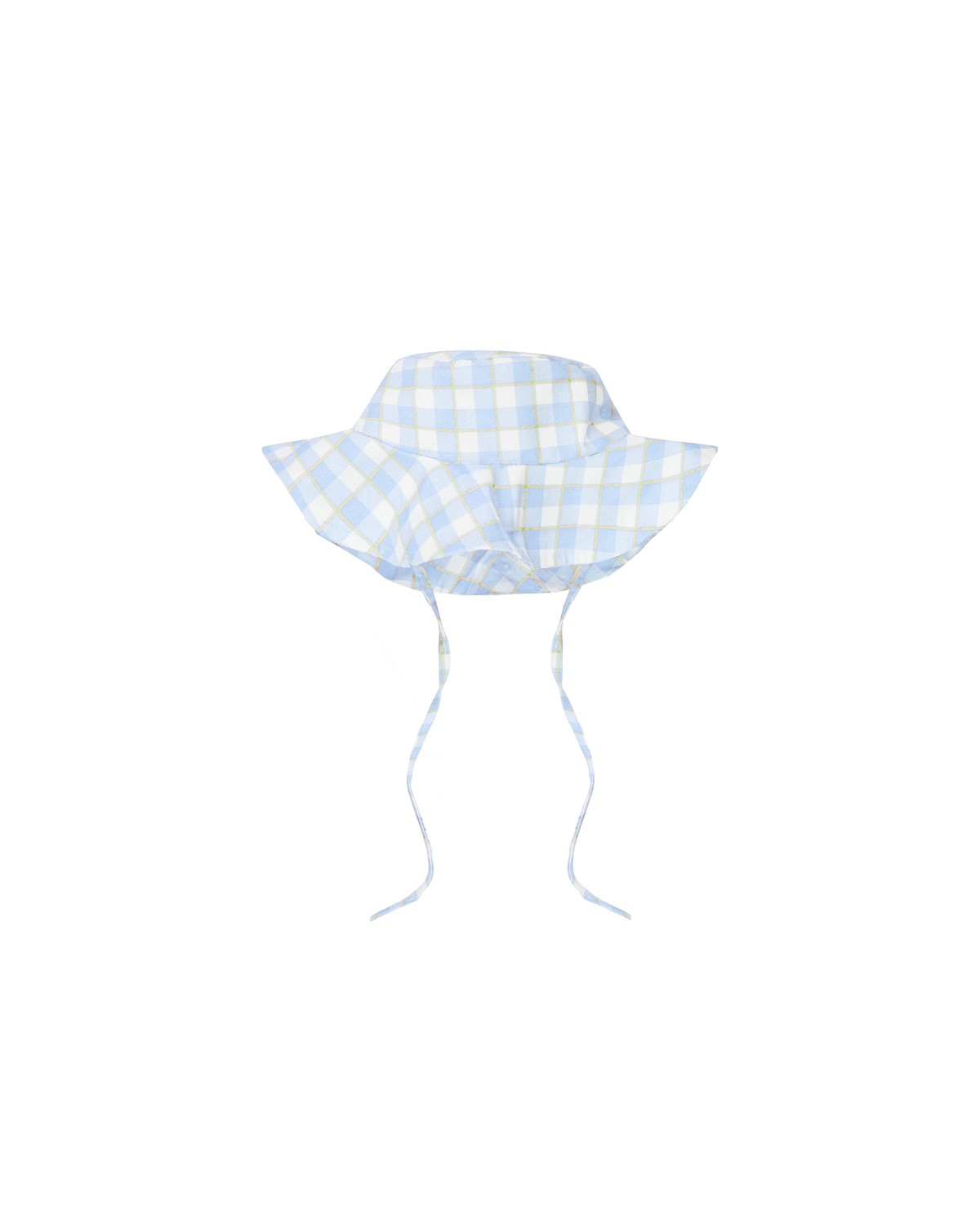 UV Protector Swim Hat | Soft Blue Gingham