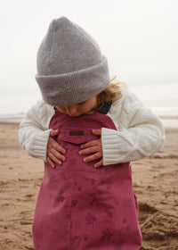 girls pink waterproof dungarees