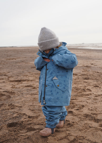 Fully Waterproof Raincoat | Rain Blue Magic Print