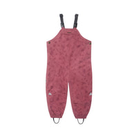 Fully Waterproof Dungarees | Soft Pink Magic Print