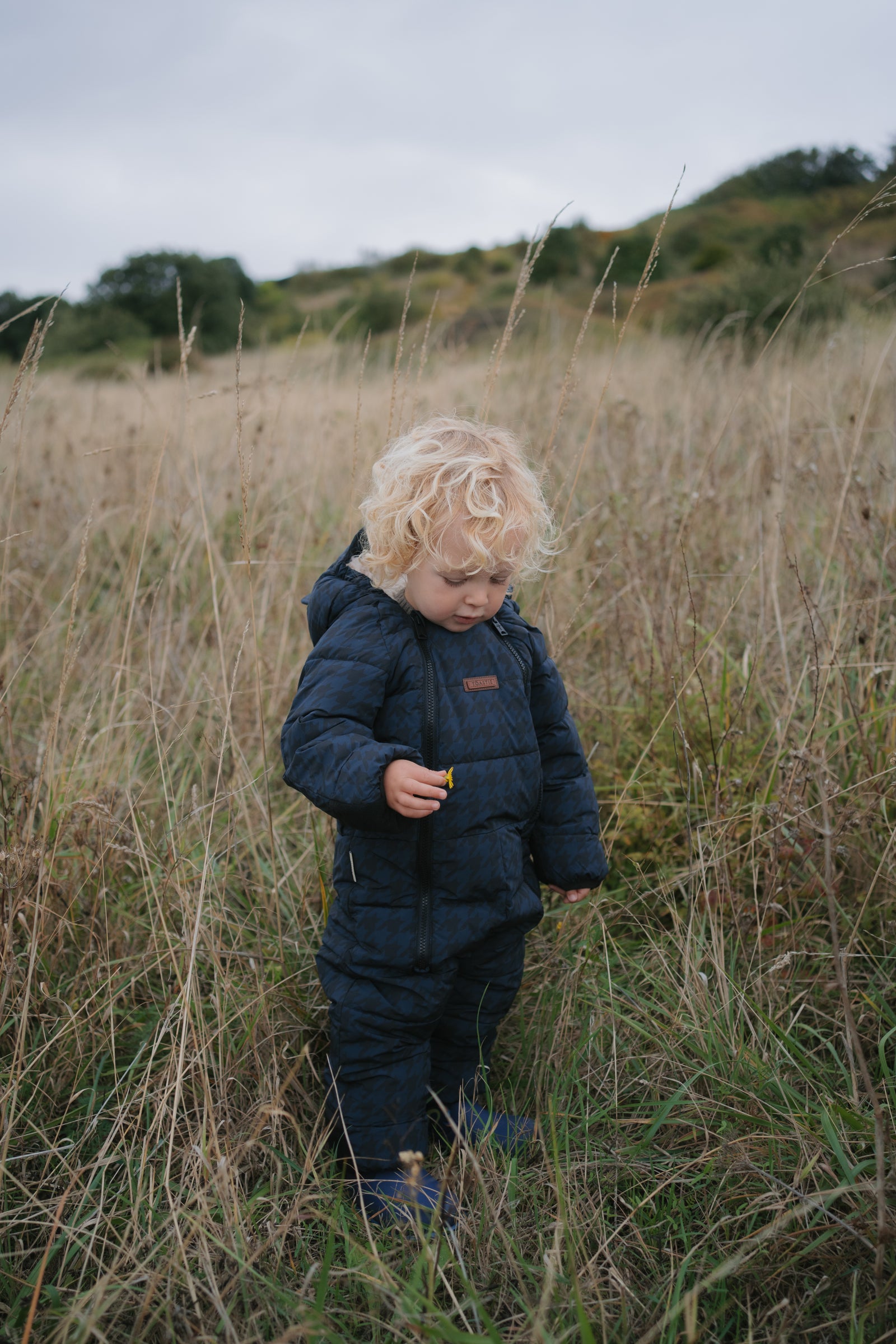 Quilted Snowsuit | Midnight Houndstooth