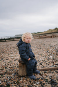 Quilted Snowsuit | Midnight Houndstooth