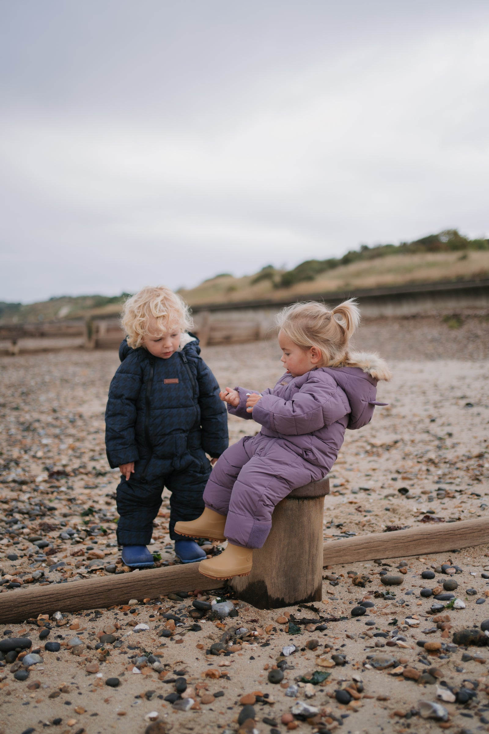 Quilted Snowsuit | Midnight Houndstooth