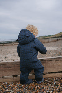 Quilted Snowsuit | Midnight Houndstooth