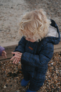 Quilted Snowsuit | Midnight Houndstooth