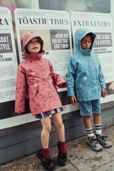 Fully Waterproof Raincoat | Soft Pink Magic Print