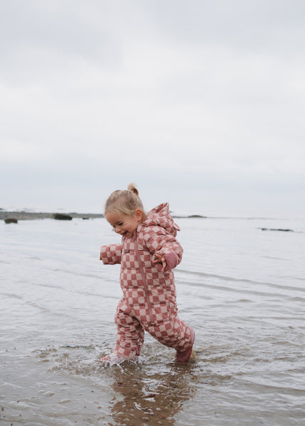 Cloud Onesie Snowsuit | Pink Micro Cord