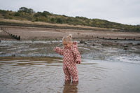 Quilted Snowsuit | Pink Micro Cord