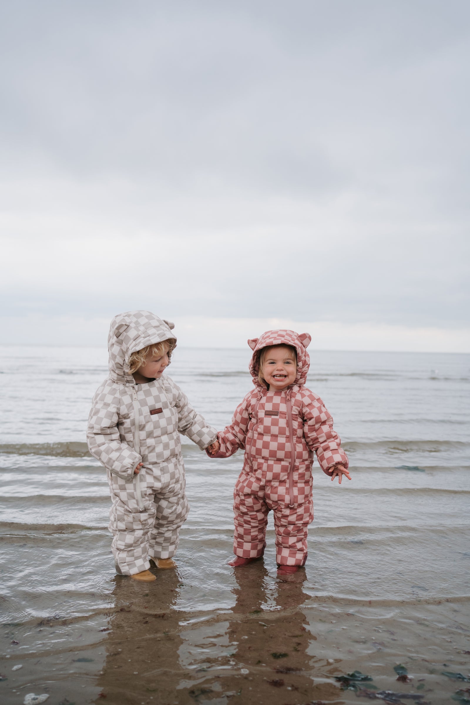Quilted Snowsuit | Pink Micro Cord