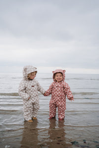Quilted Snowsuit | Pink Micro Cord