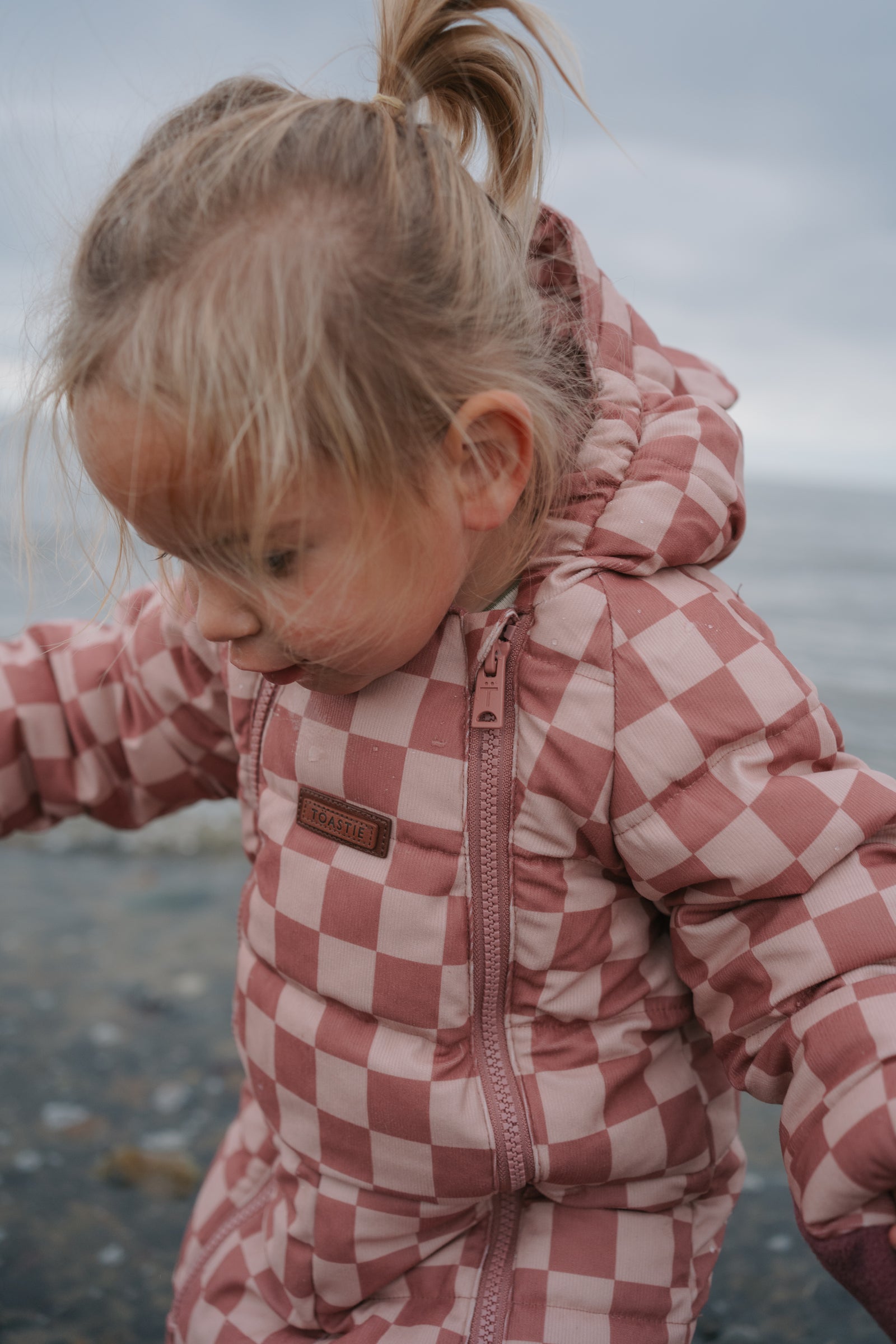 Quilted Snowsuit | Pink Micro Cord