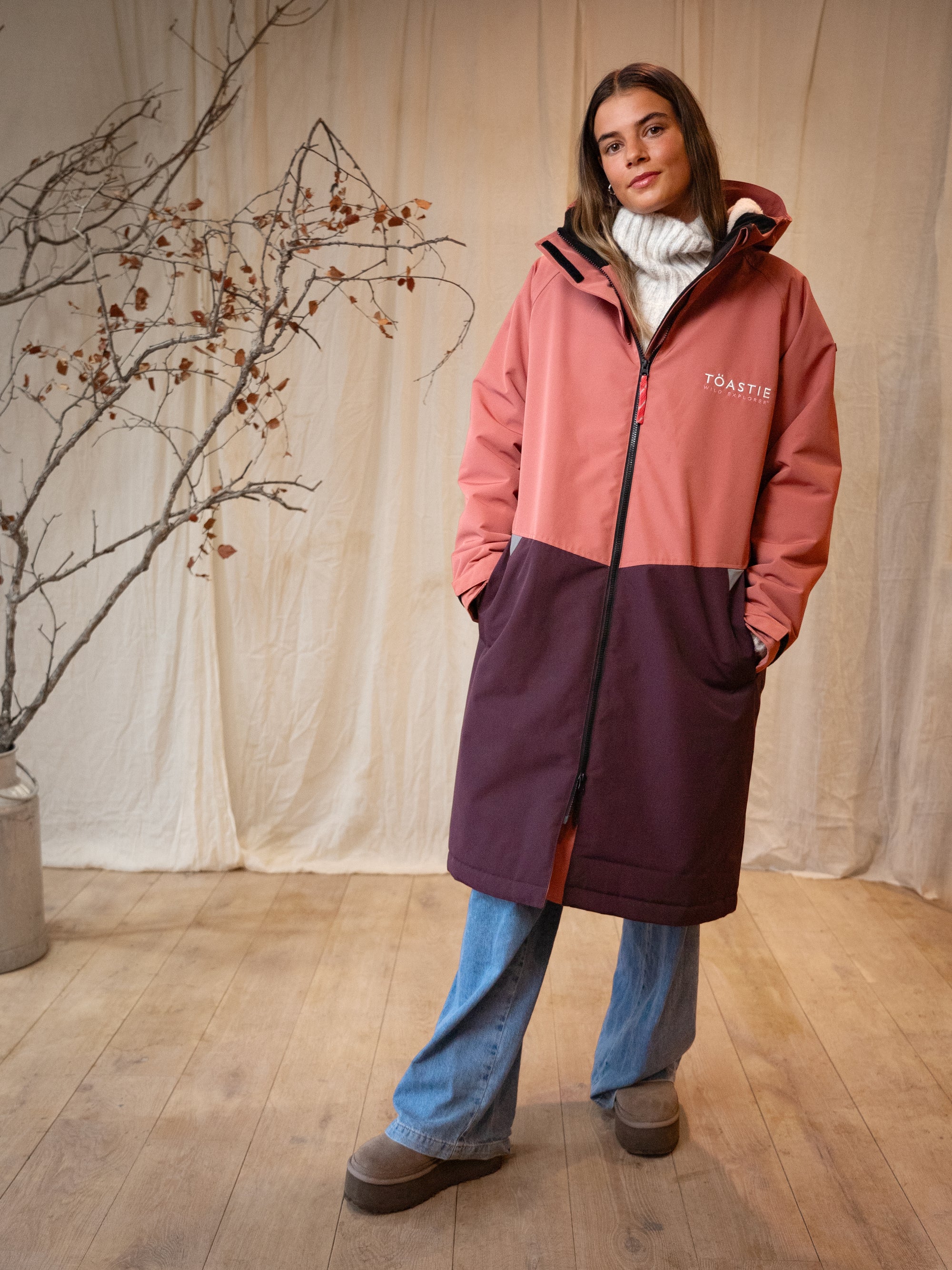 Changing Robe Pink Adult Waterproof Changing Robe | Rose Pink | TÖASTIE – Toastie
