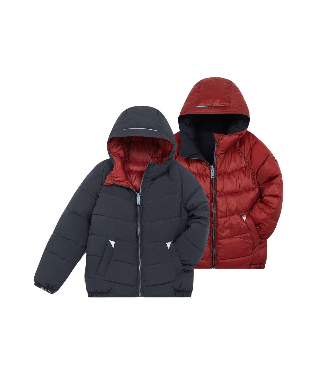EcoReversible Puffer Jacket | Ink Navy / Burgundy