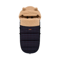 Pram Footmuff | Midnight Houndstooth