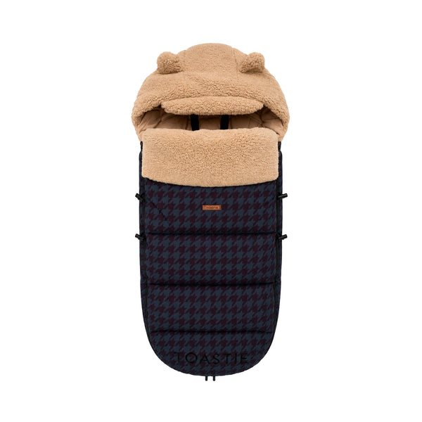 Pram Footmuff | Midnight Houndstooth