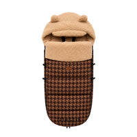 Pram Footmuff | Toffee Houndstooth