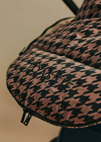 Pram Footmuff | Toffee Houndstooth