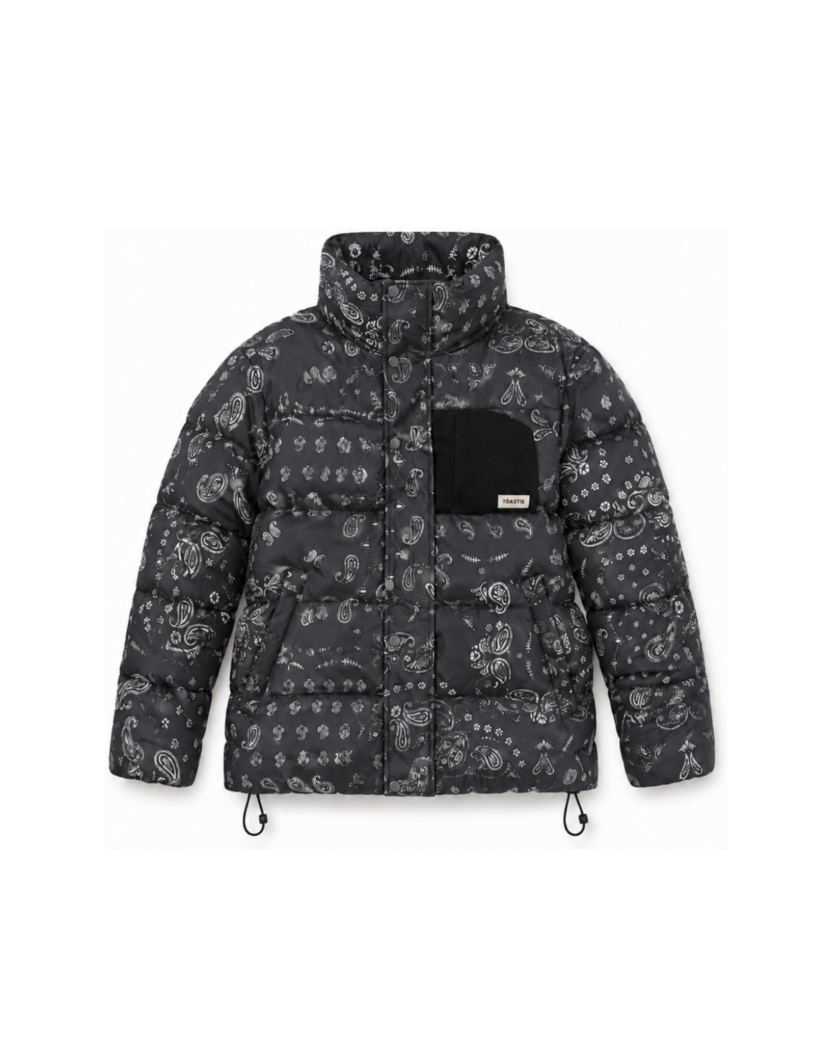 Helix Puffer Jacket | Bandana Print