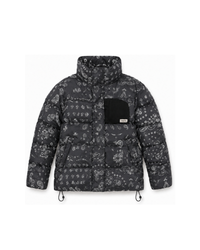 Helix Puffer Jacket | Bandana Print