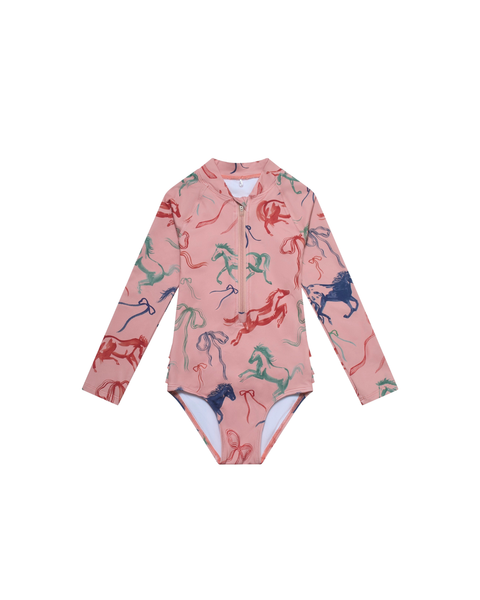 UV Protector Swimsuit | Horses and Ribbons