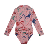 UV Protector Swimsuit | Horses and Ribbons