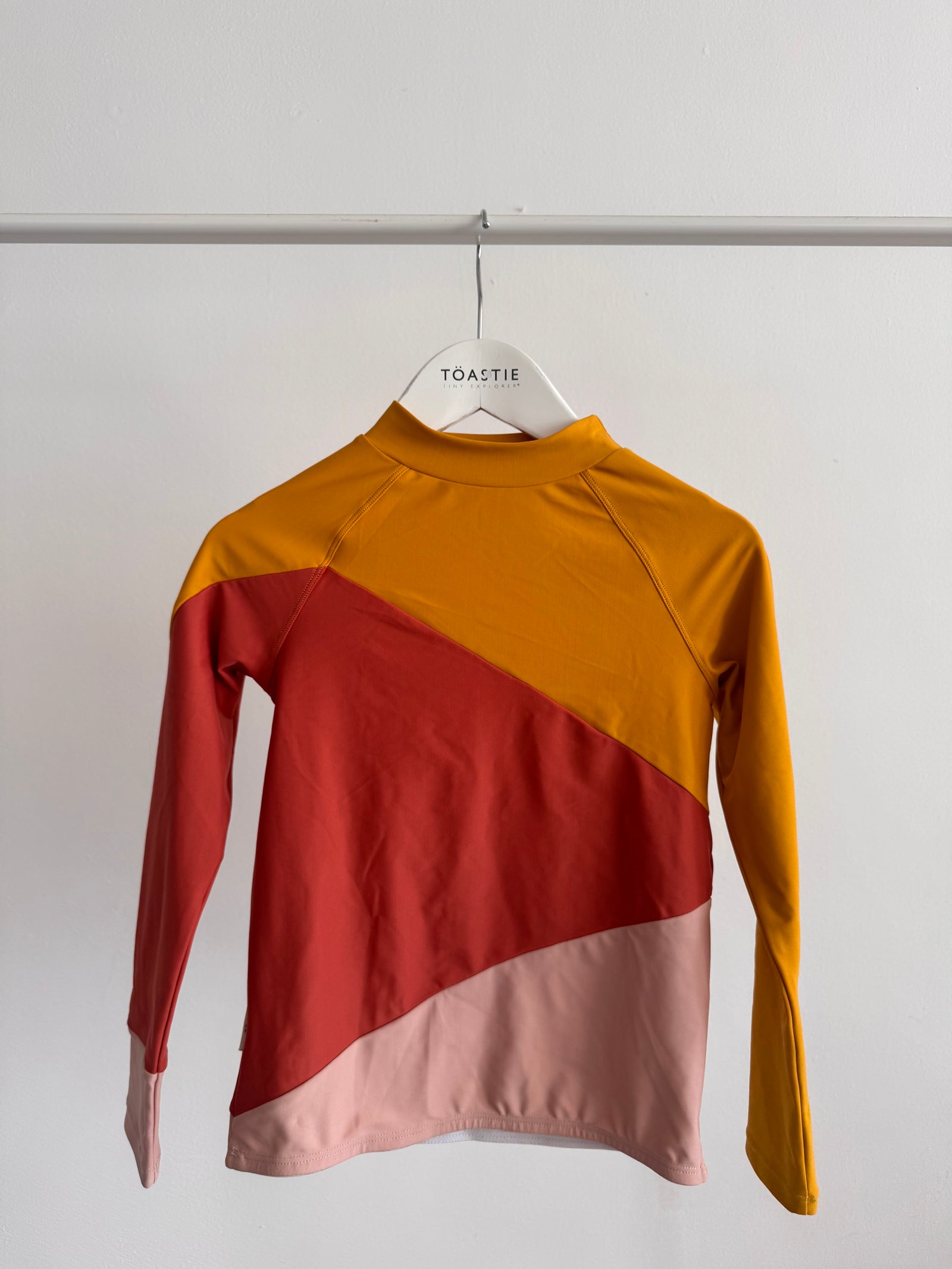 PRELOVED | UV Protector Swim Top, Honey / Rust / Clay (5-6 YRS)